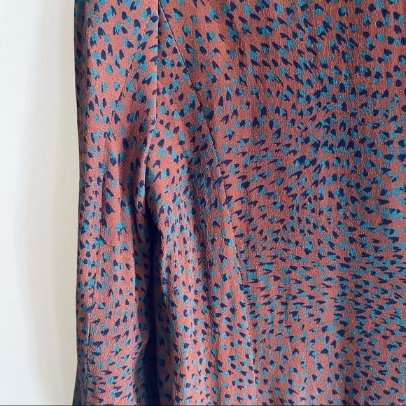 SEE U SOON Burgundy Abstract Polka Dot Open Cropped Blazer NWT - Picture 8 of 11